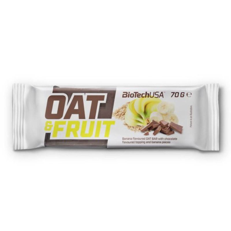Oat&Fruits Barre aux Flocons D'Avoine BioTech 70g