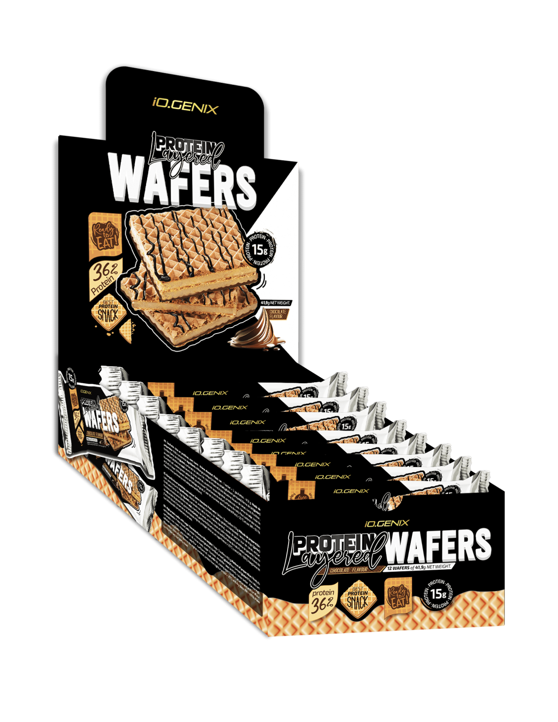 Gauffrettes de Proteine Pack de 12 unités